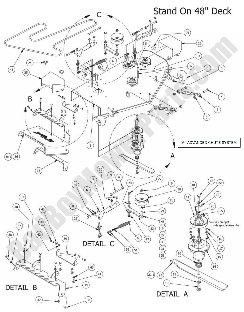 2014 Stand-On - 48" Deck Assembly
